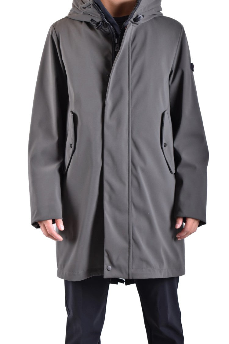 Peuterey Green Polyester Jacket With Hood