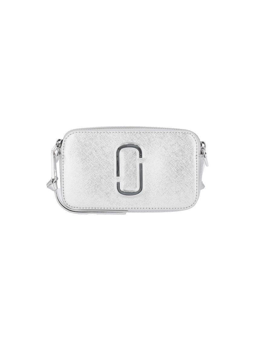 Marc Jacobs "Snapshot Dtm" Crossbody Bag – Silver