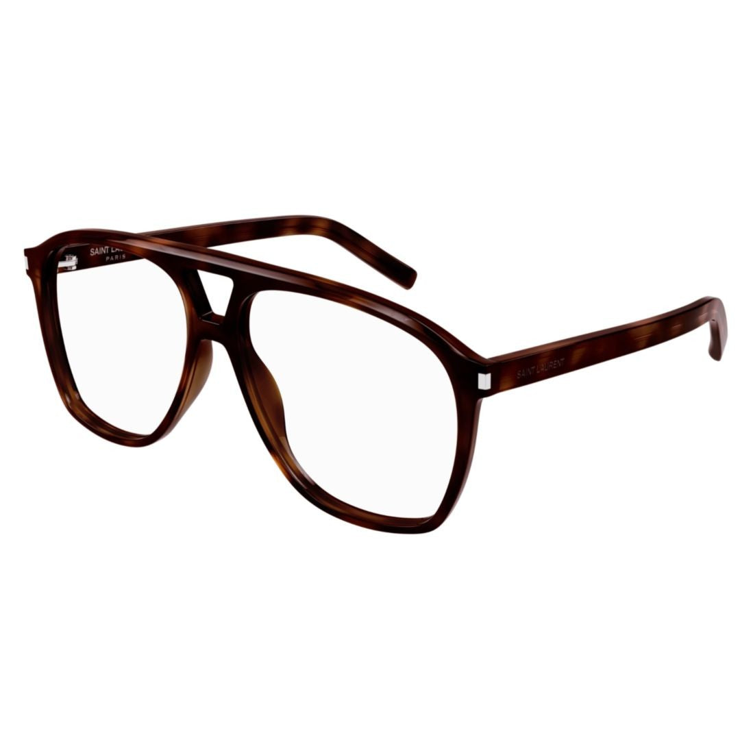 Saint Laurent Sl 596 Dune Opt Tortoiseshell Oversized Aviator Sunglasses