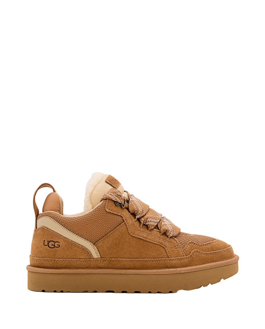 Ugg Brown Lowmel Suede Canvas Mesh Sneakers