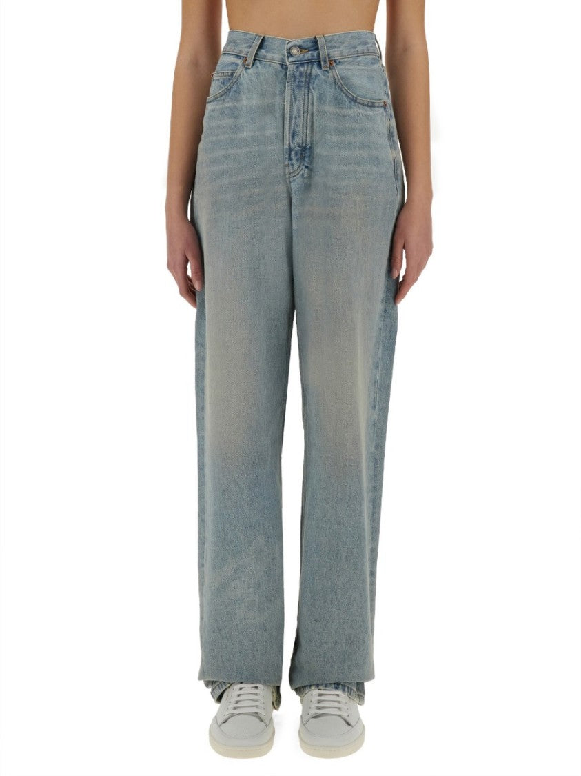 Saint Laurent "Baggy Long V-Waist Jeans