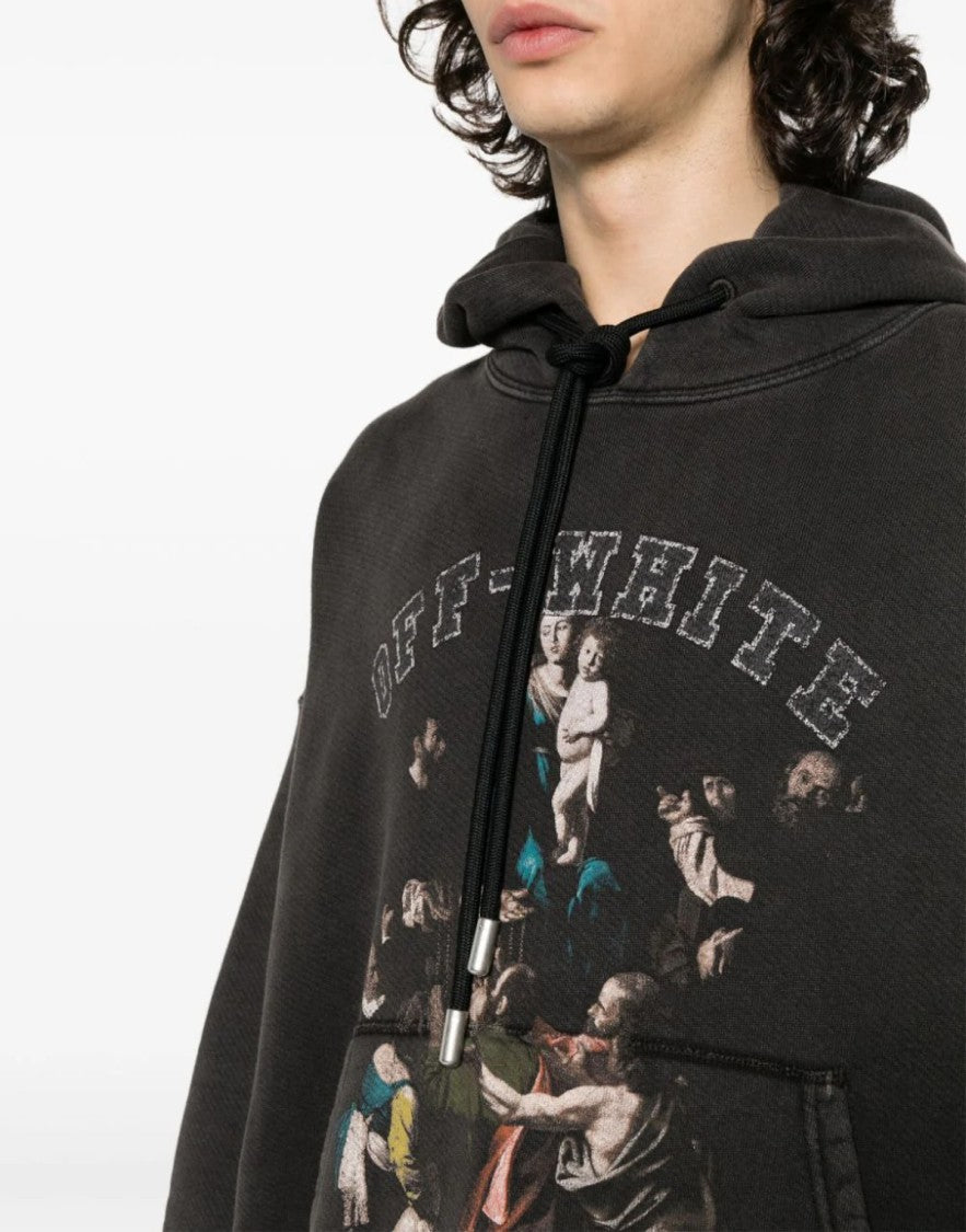 Off-White Caravaggio Mary Skate Logo Hoodie