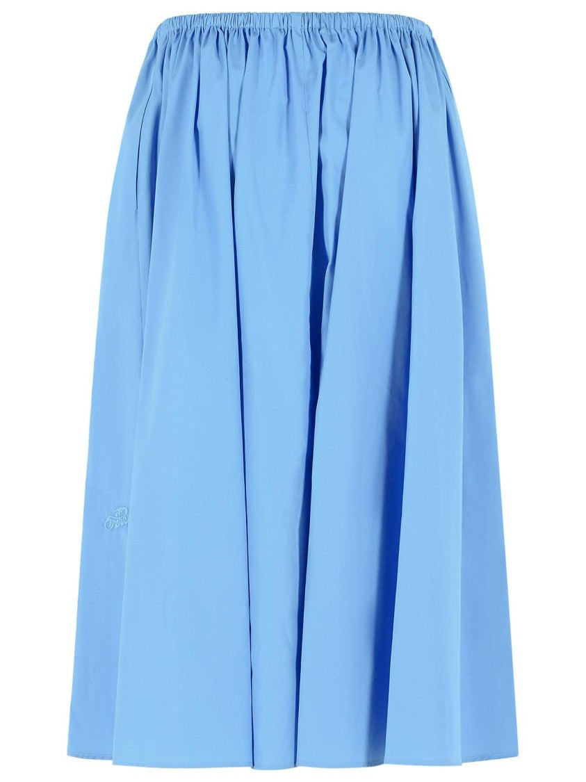 Marni Light Blue Cotton Skirt