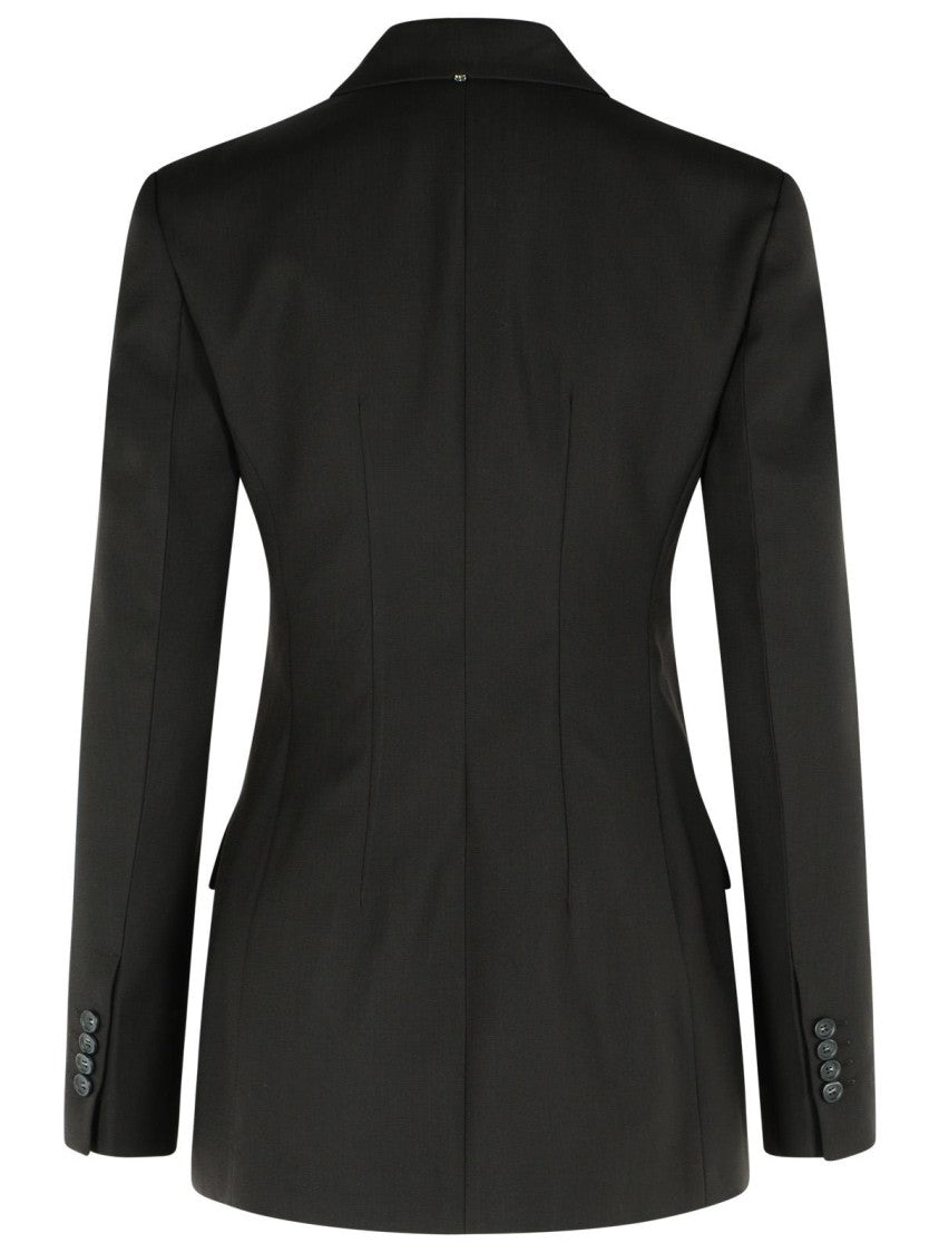 Sportmax Adamo' Dark Brown Virgin Wool Blazer