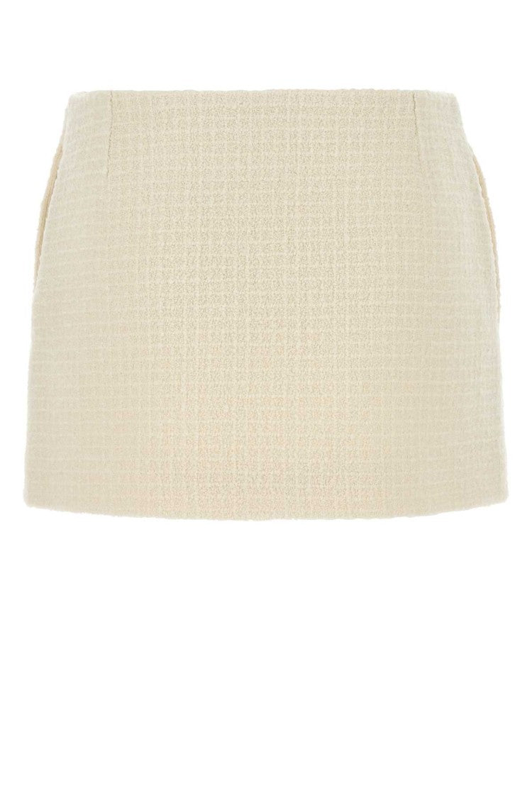 Gucci Ivory Tweed Mini Skirt