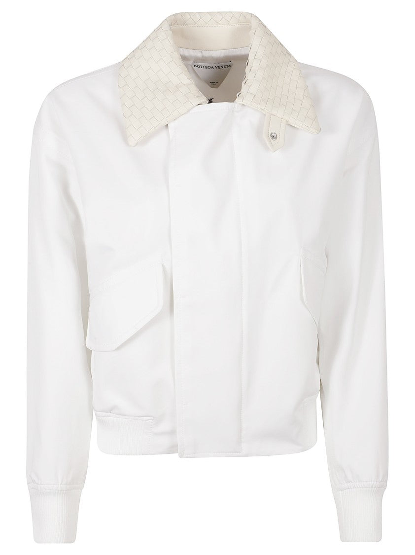 Bottega Veneta Cropped Concealed Placket Shirt