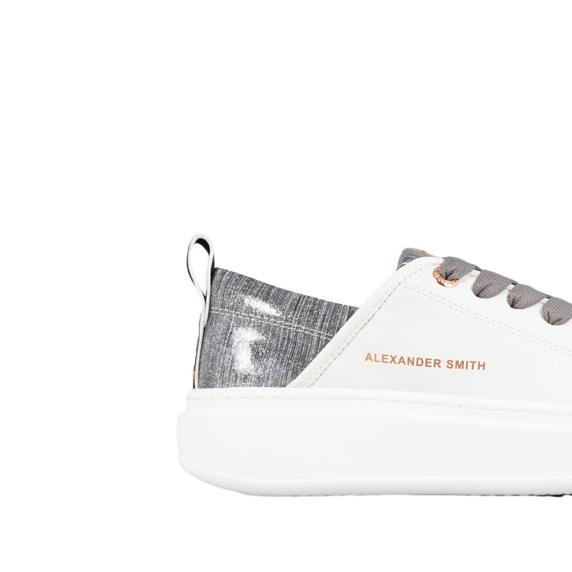 Alexander Smith Wembley White And Gray Vegan Sneakers