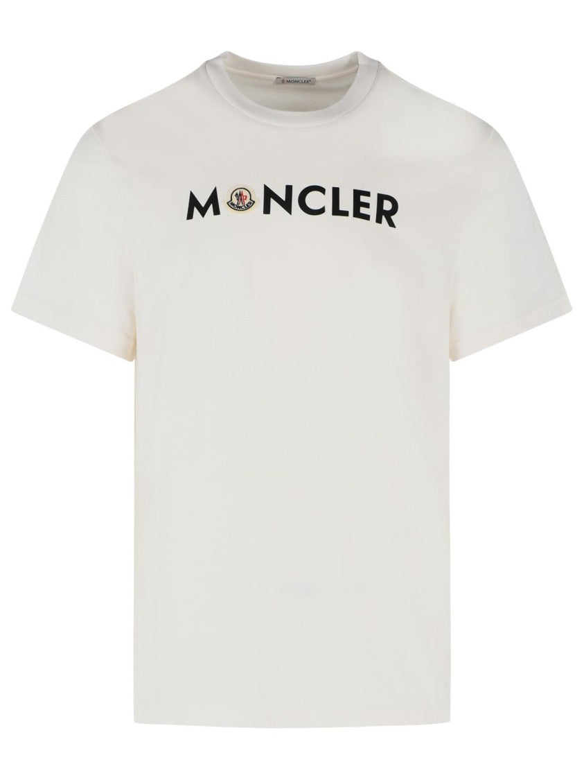 Moncler White Cotton T-Shirt