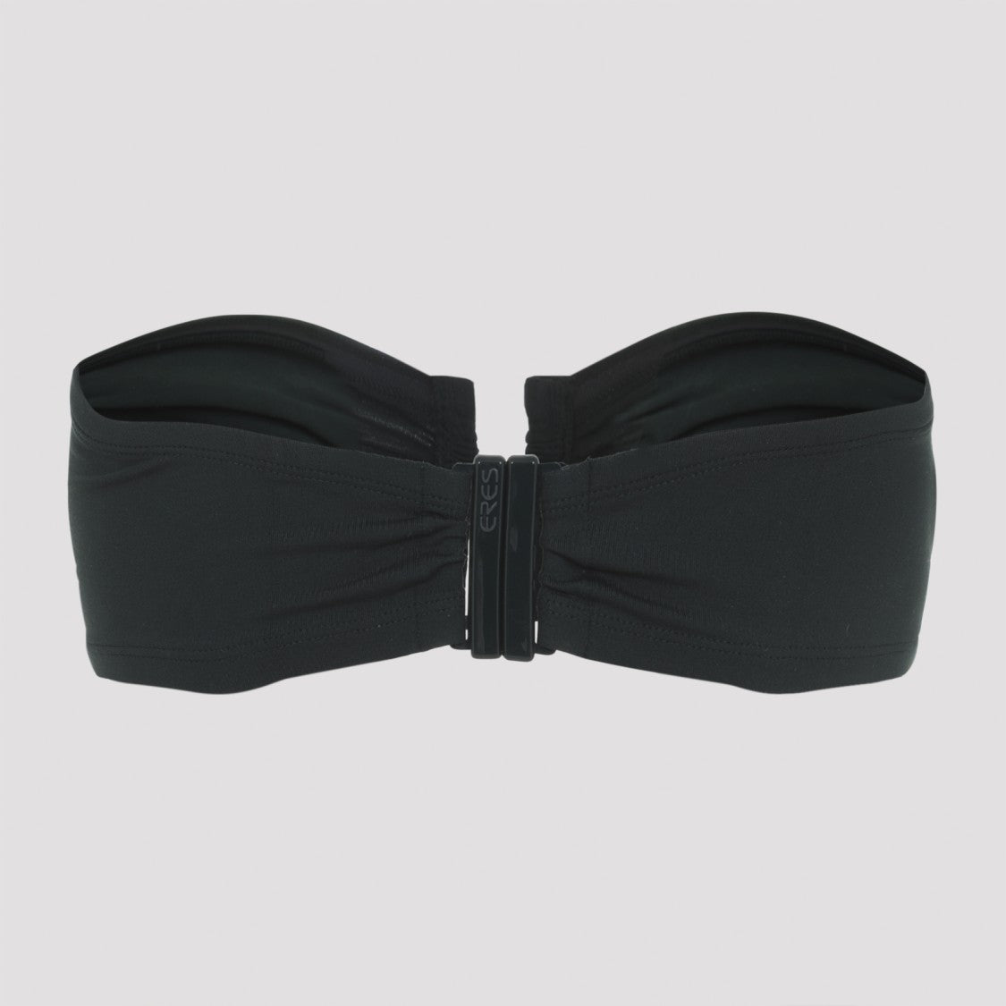 Eres Bandeau Bikini Top With U-Shape Metal Link And Bust Shirring