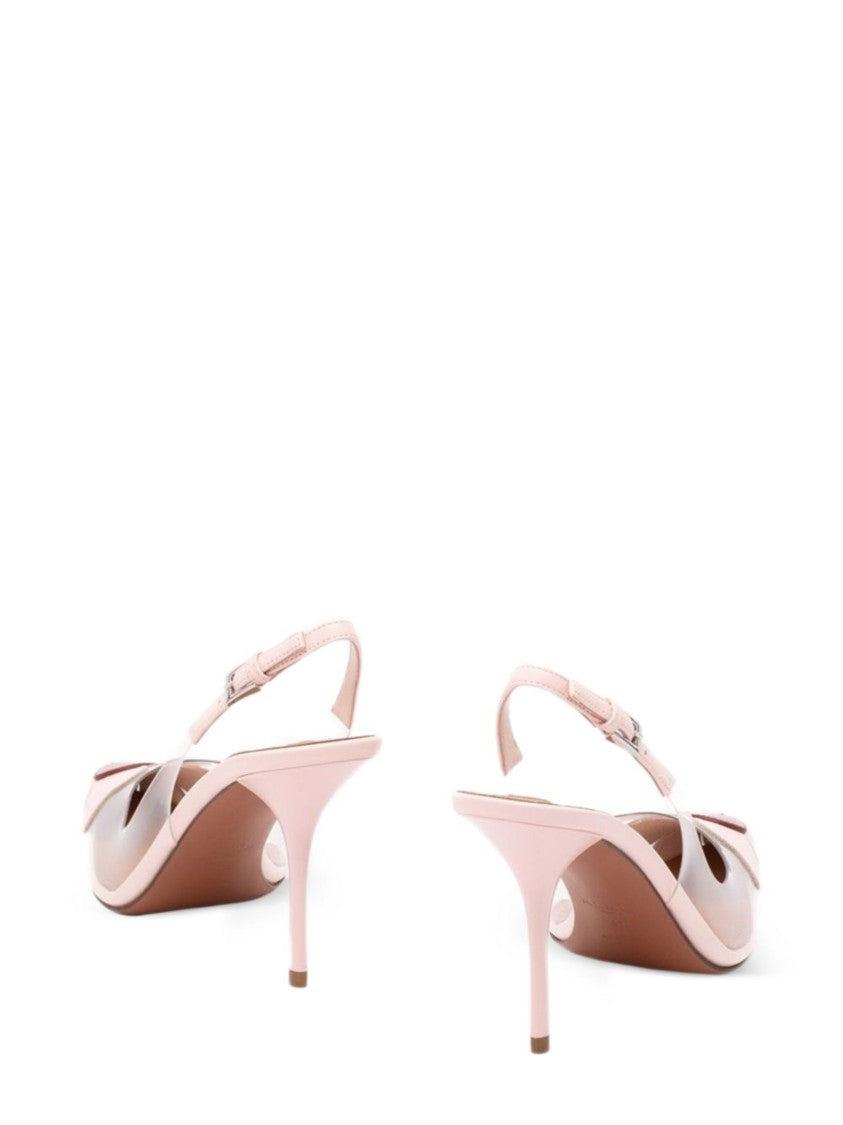Alaïa Pink Pointed Toe Flower Slingback Pumps