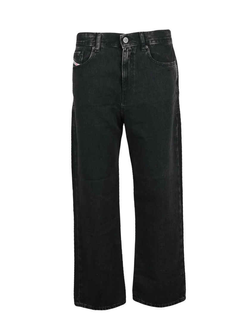 Diesel Black Cotton-Lyocell D-Air Jeans