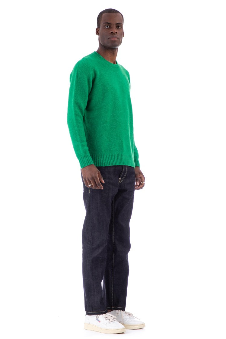Drumohr Brushed Wool Crewneck Sweater