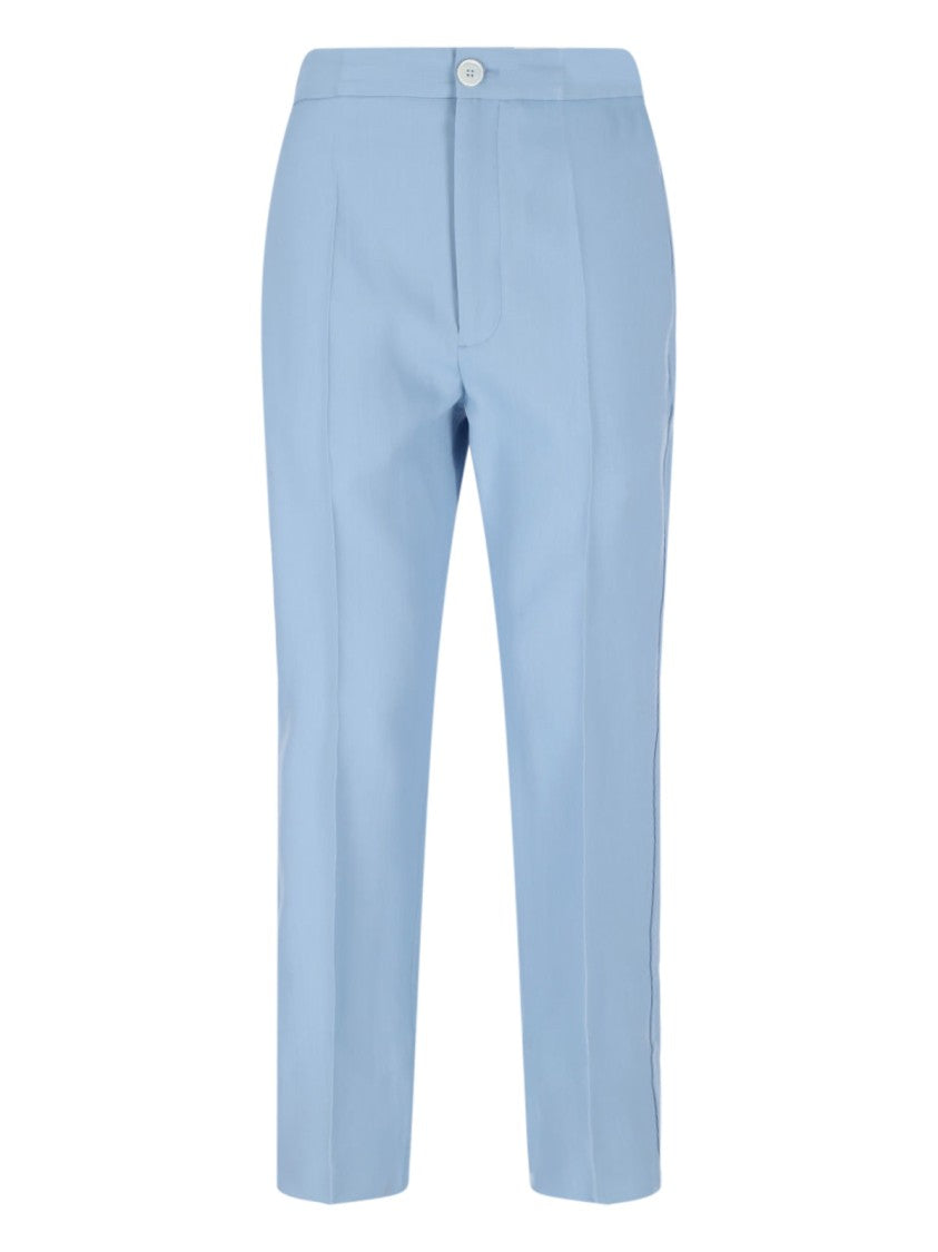 Setchu Light Blue Wool Blend Chino Pants