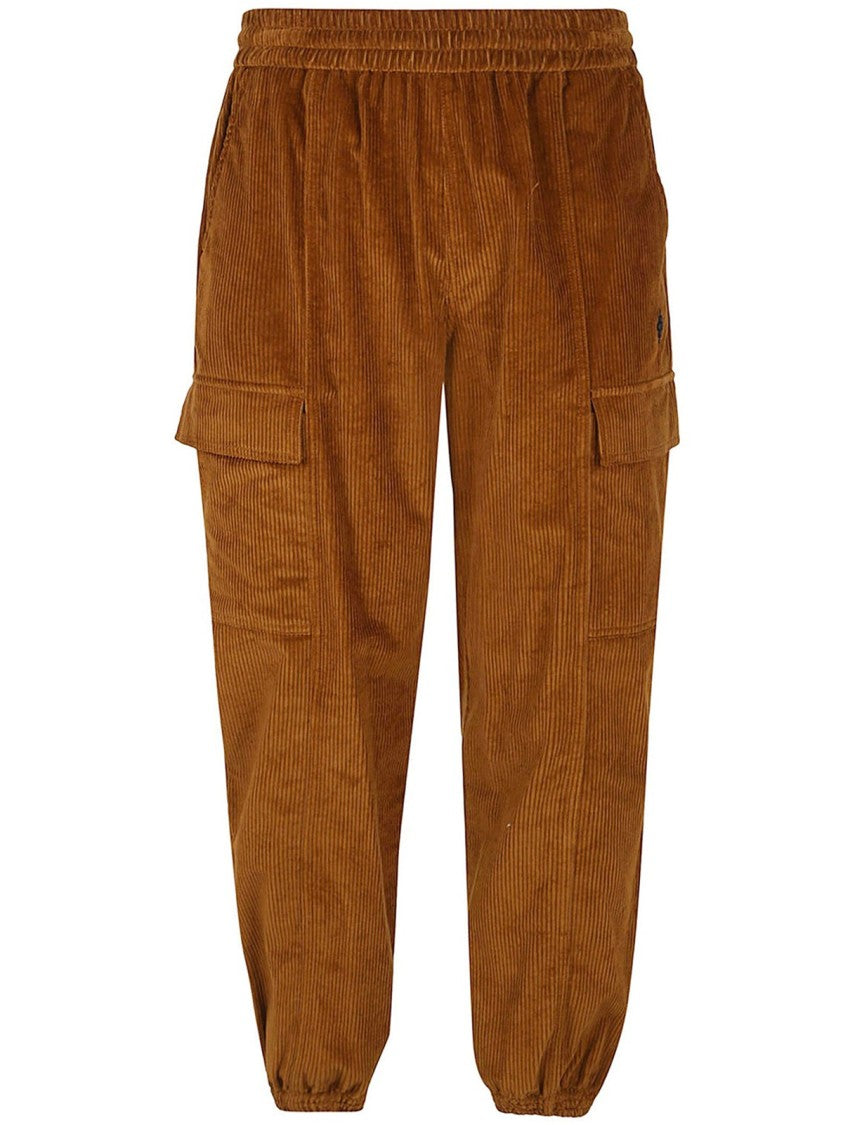 Marcelo Burlon Brown Velvet Pants