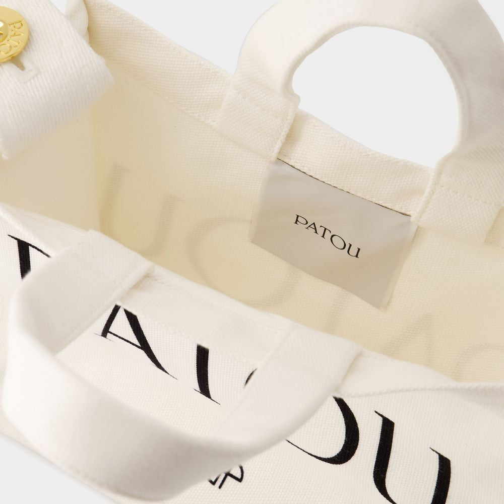 Patou Patou Small Tote Bag - Cotton - Cream