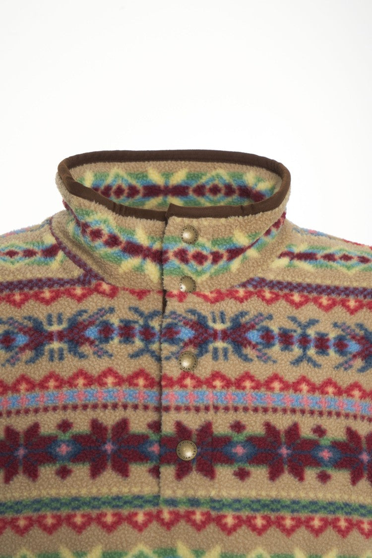 Polo Ralph Lauren Patterned High Collar Polo Ralph Lauren Sweatshirt