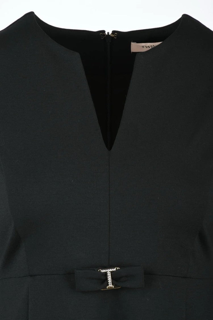 Twin-Set Flared Dress - Black