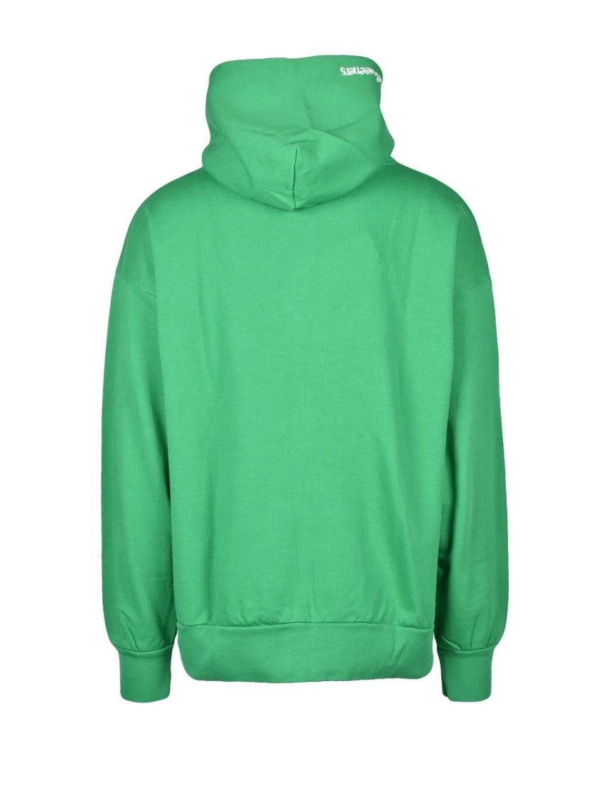 Inbetweeners Green Graphic Bear Print Cotton Sweatshirt