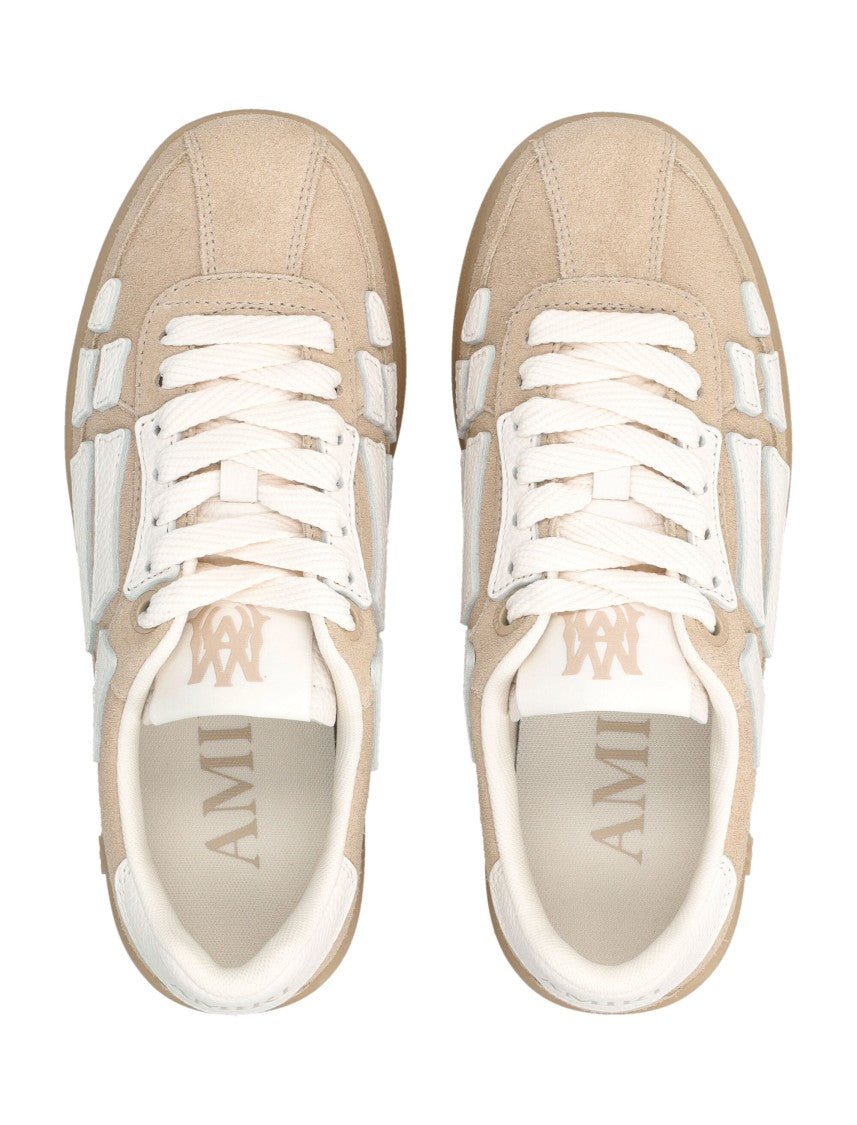 Amiri Pacific Bones Suede Bone Detailing Sneakers