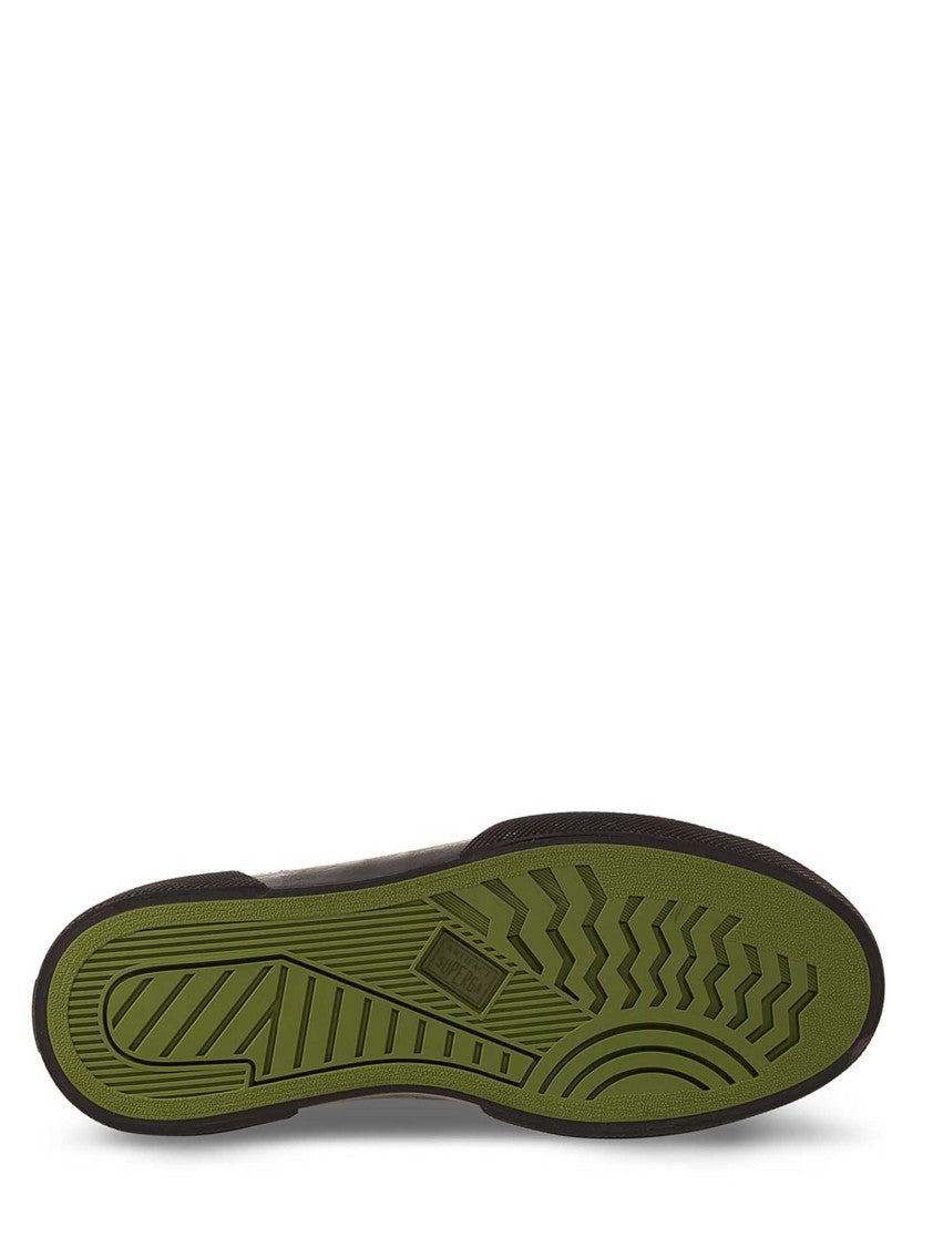 Superga Patchwork Khaki Tartan Low-Top Sneakers