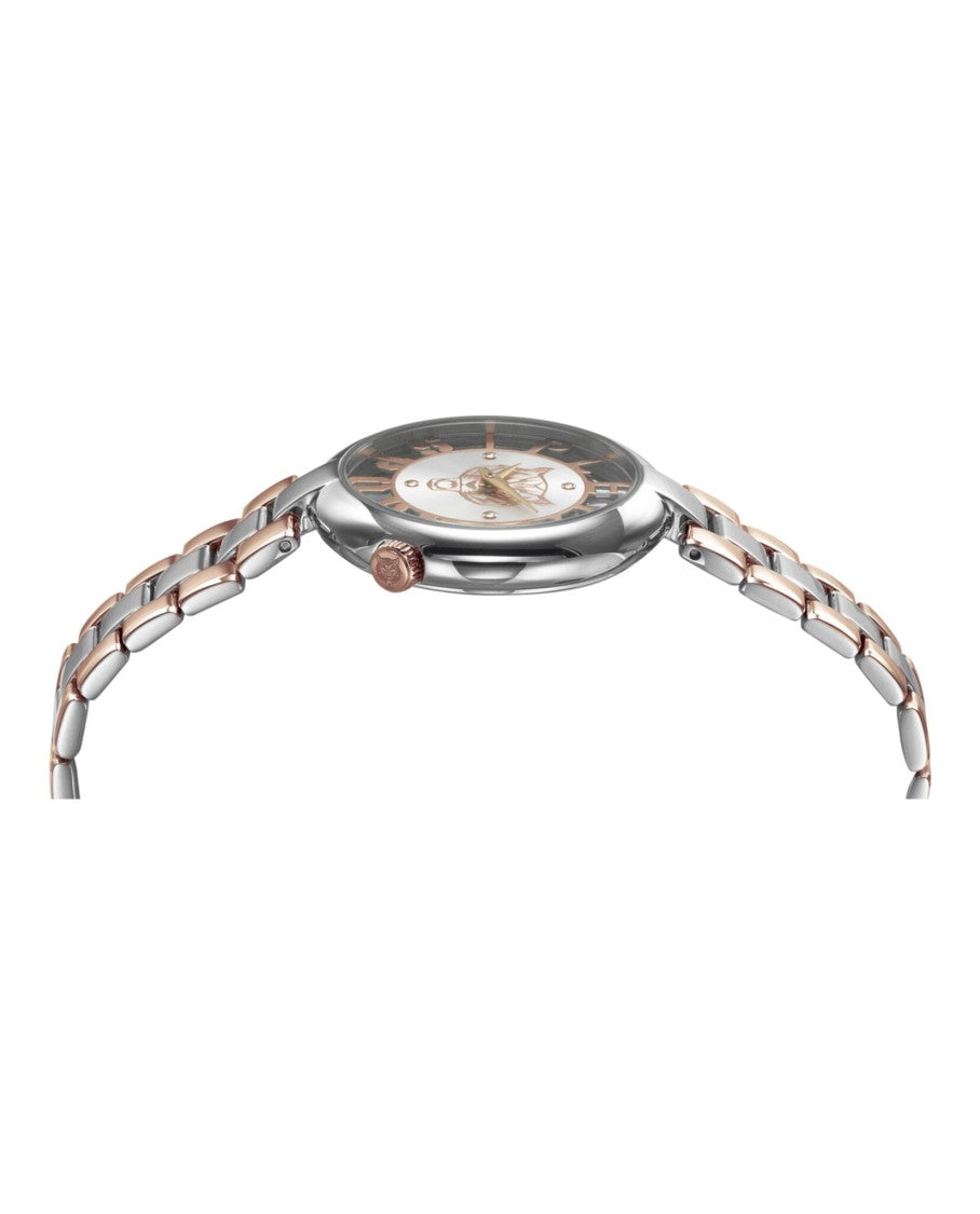 Plein Sport Tiger Motif Bracelet Watch With Two-Tone Case