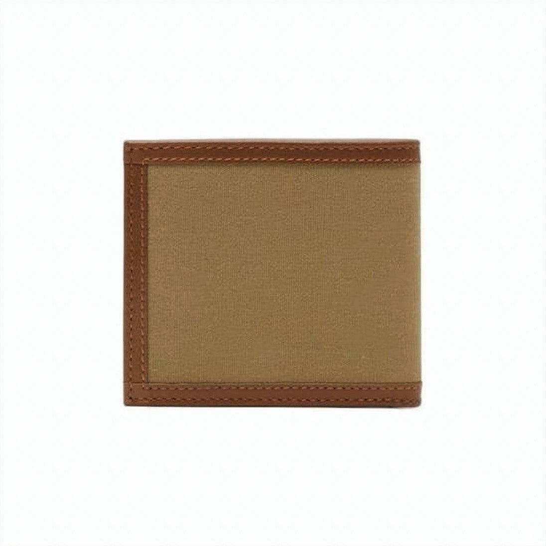 Polo Ralph Lauren Durable Cotton Bifold Wallet With Cowhide Leather Trim