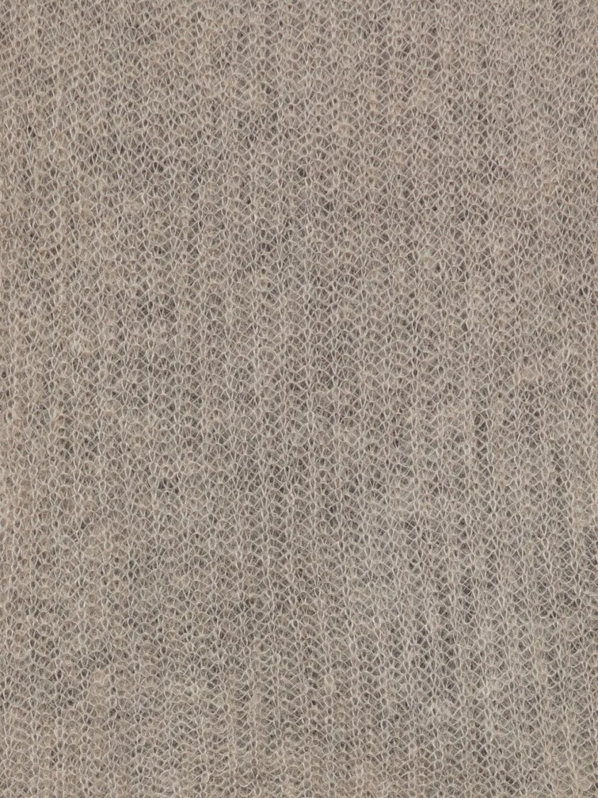 Antonelli Dual-Tone Knit Scarf With Airy Texture