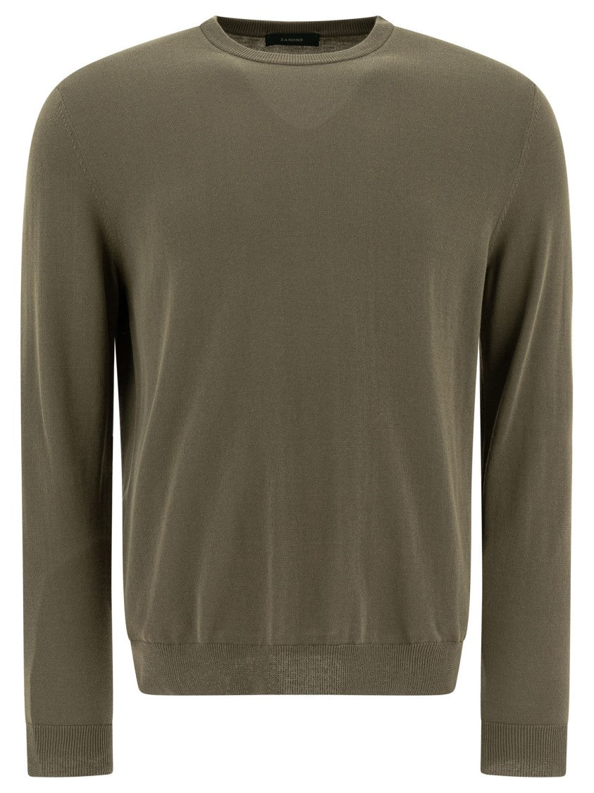 Zanone Fine-Knit Crew Neck Knitwear
