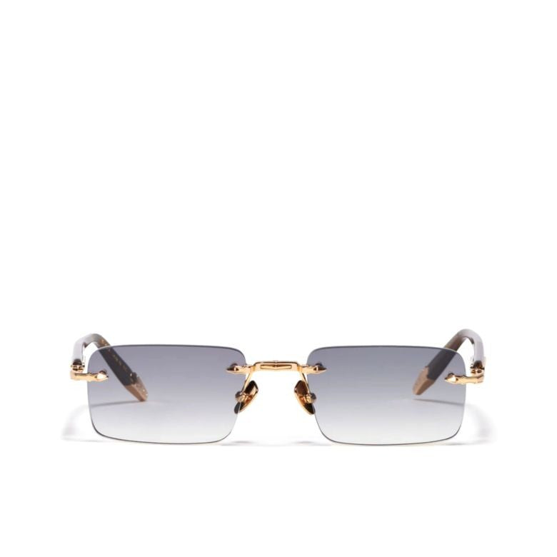 John Dalia R01 Rimless Rectangular Sunglasses With Gradient Lenses