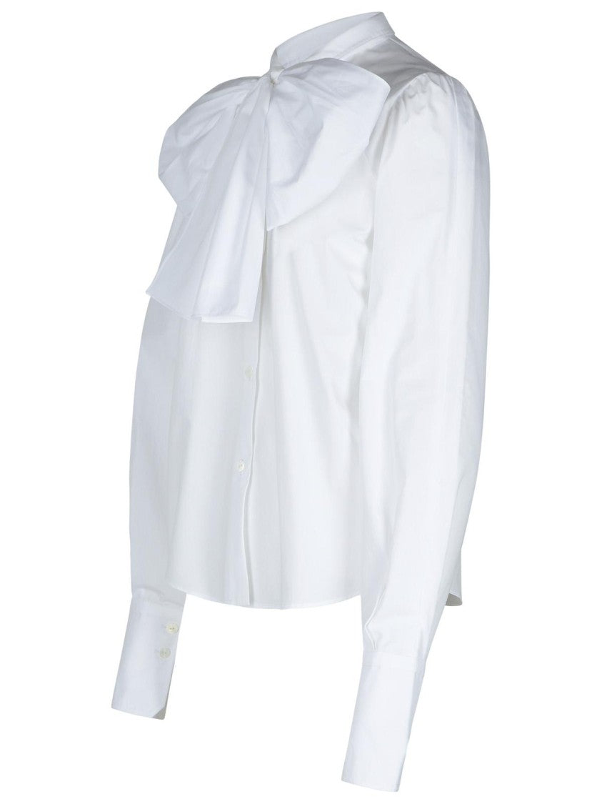 Patou Ascot' White Cotton Blouse