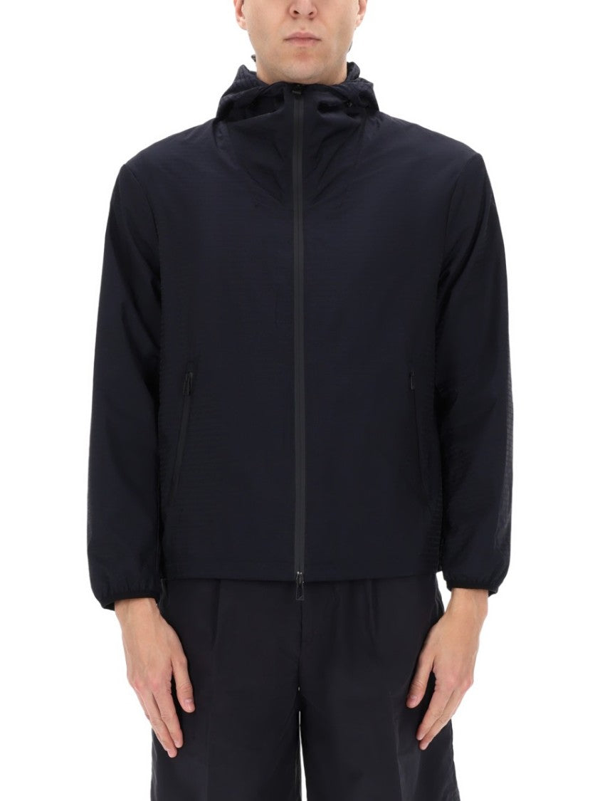 Emporio Armani Integrated Hood Zip Jacket