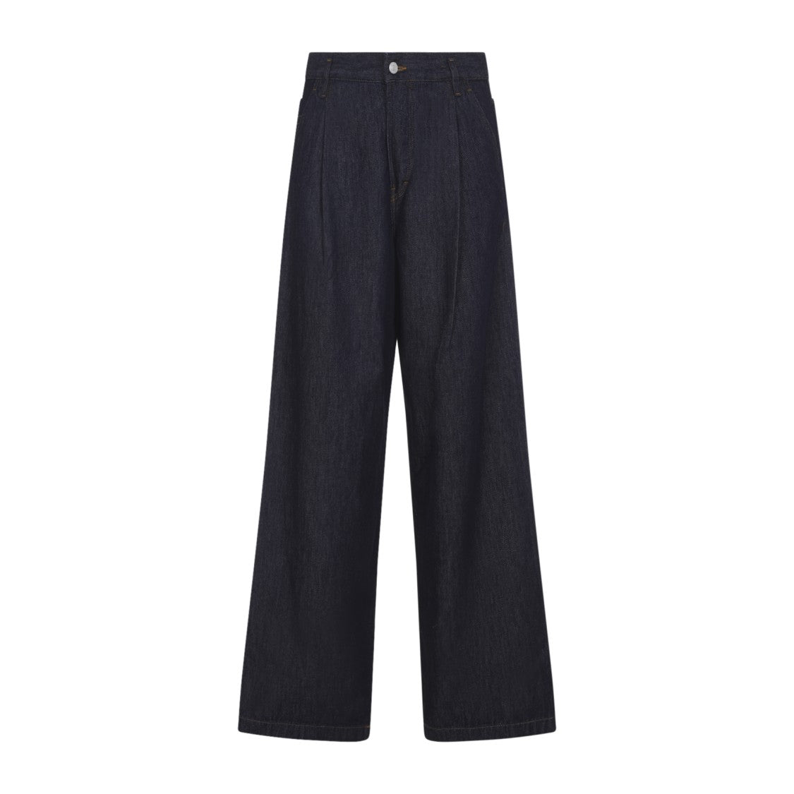 Dries Van Noten Wide-Leg High-Waist Black Jeans With Classic Five-Pocket Design