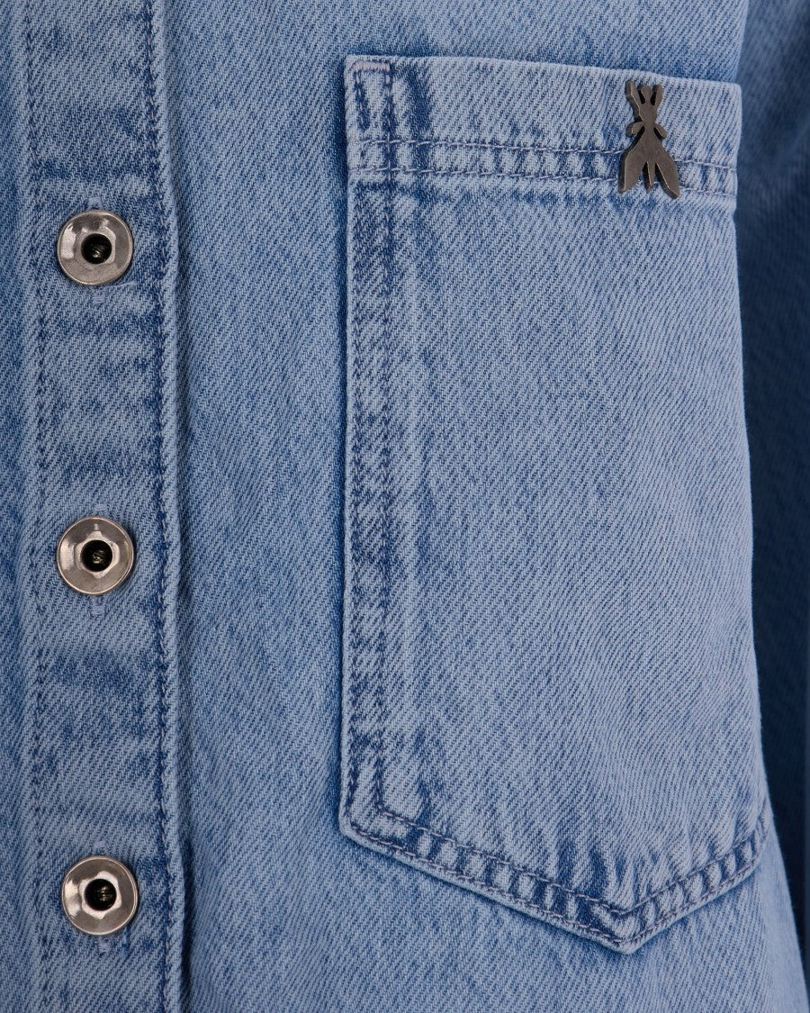 Patrizia Pepe Light Blue Denim Shirt