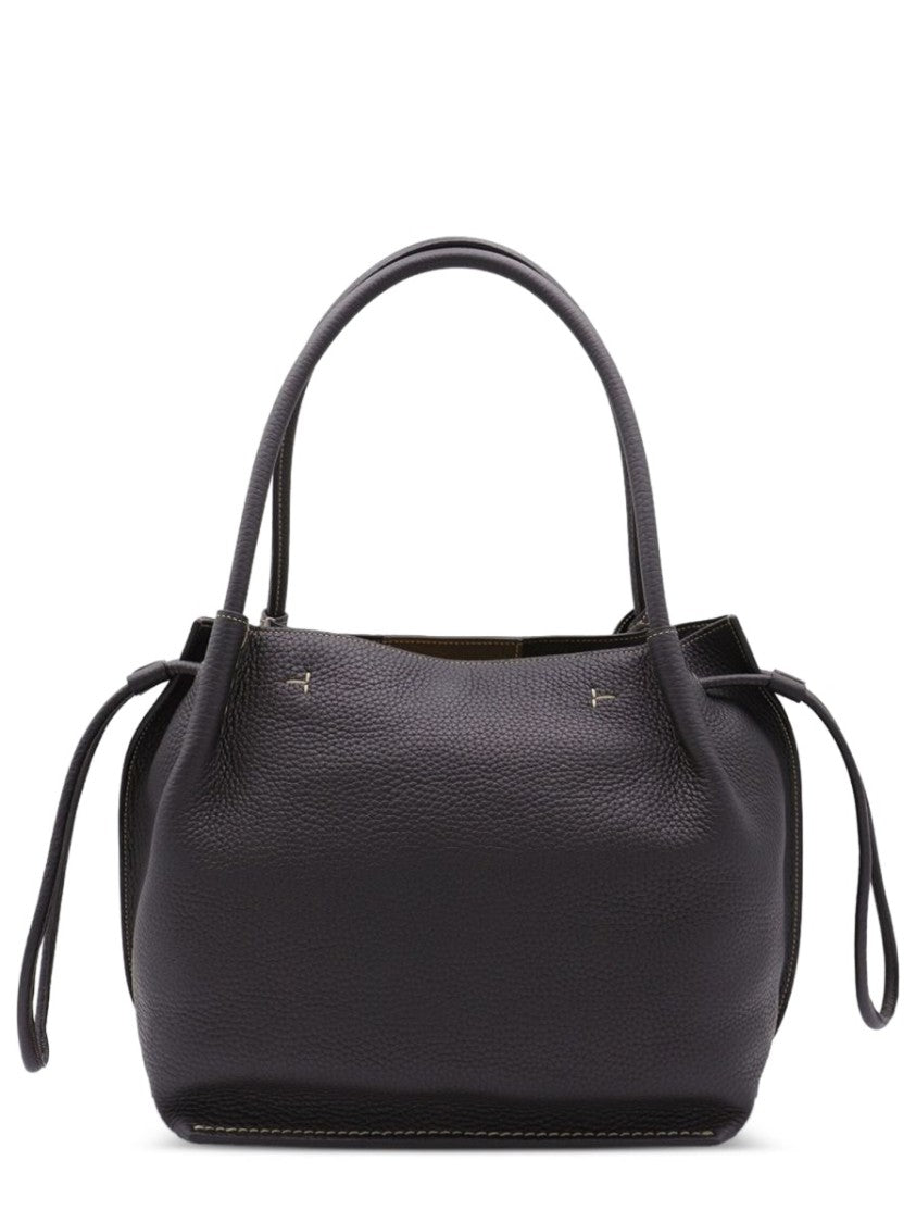 Tod's Black Bullskin Leather Slouchy Shoulder Bag