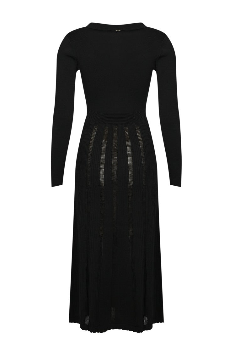 Twin-Set Tailored Neutrals Dress With Classic Silhouette