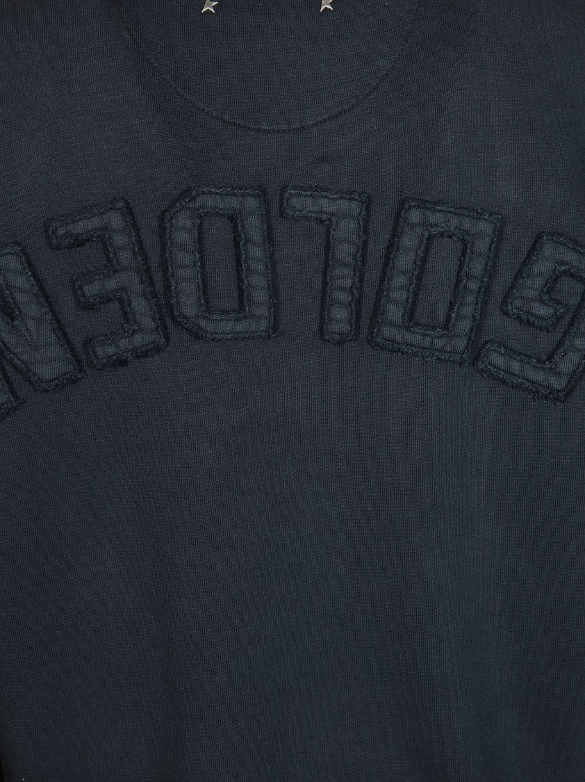 Golden Goose Logo Patch Cotton Crop Sweatshirt