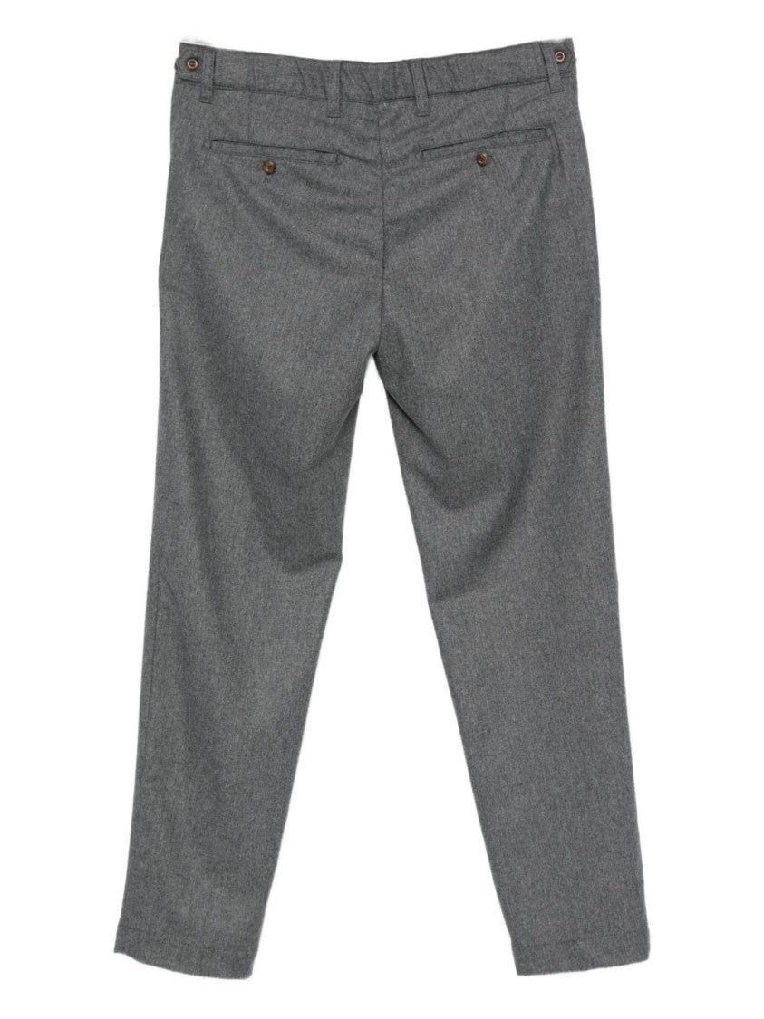 Myths Tailored Gray Trousers With Front Pleats