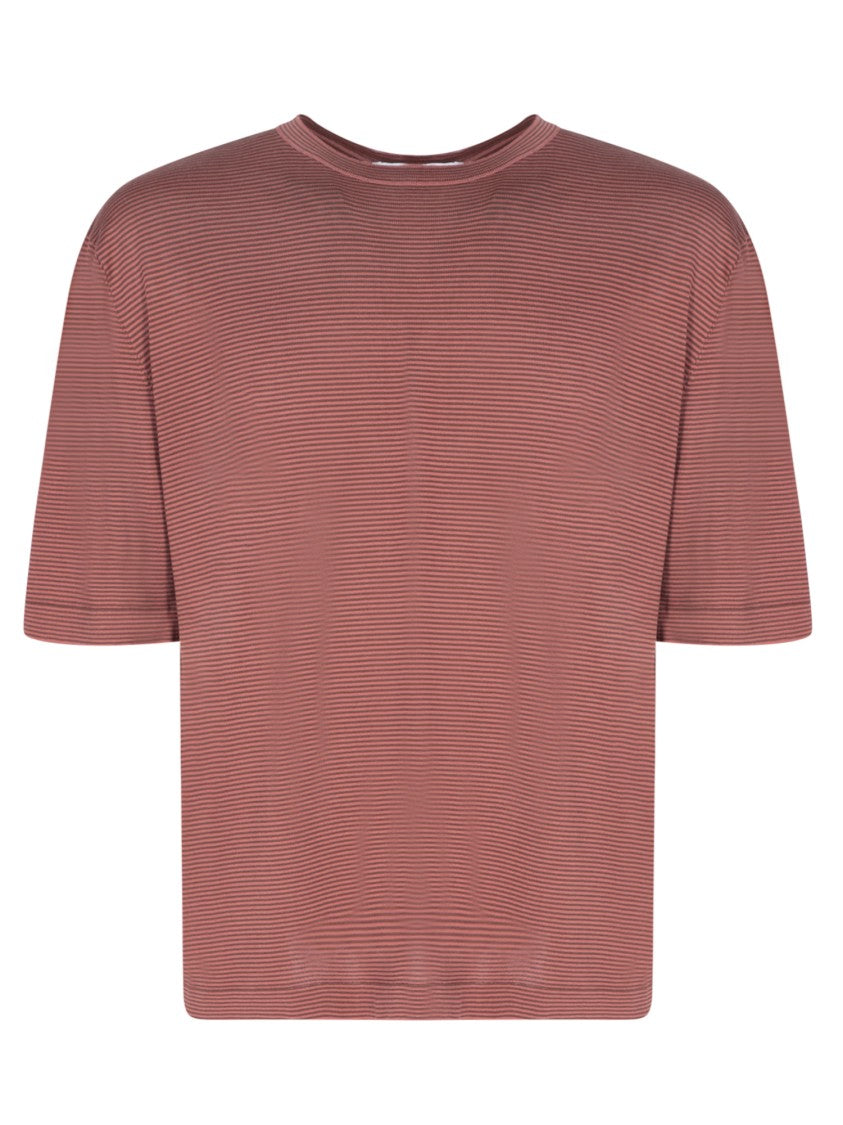 Lardini Cotton T-Shirt With Round Neck And Short Sleeves
