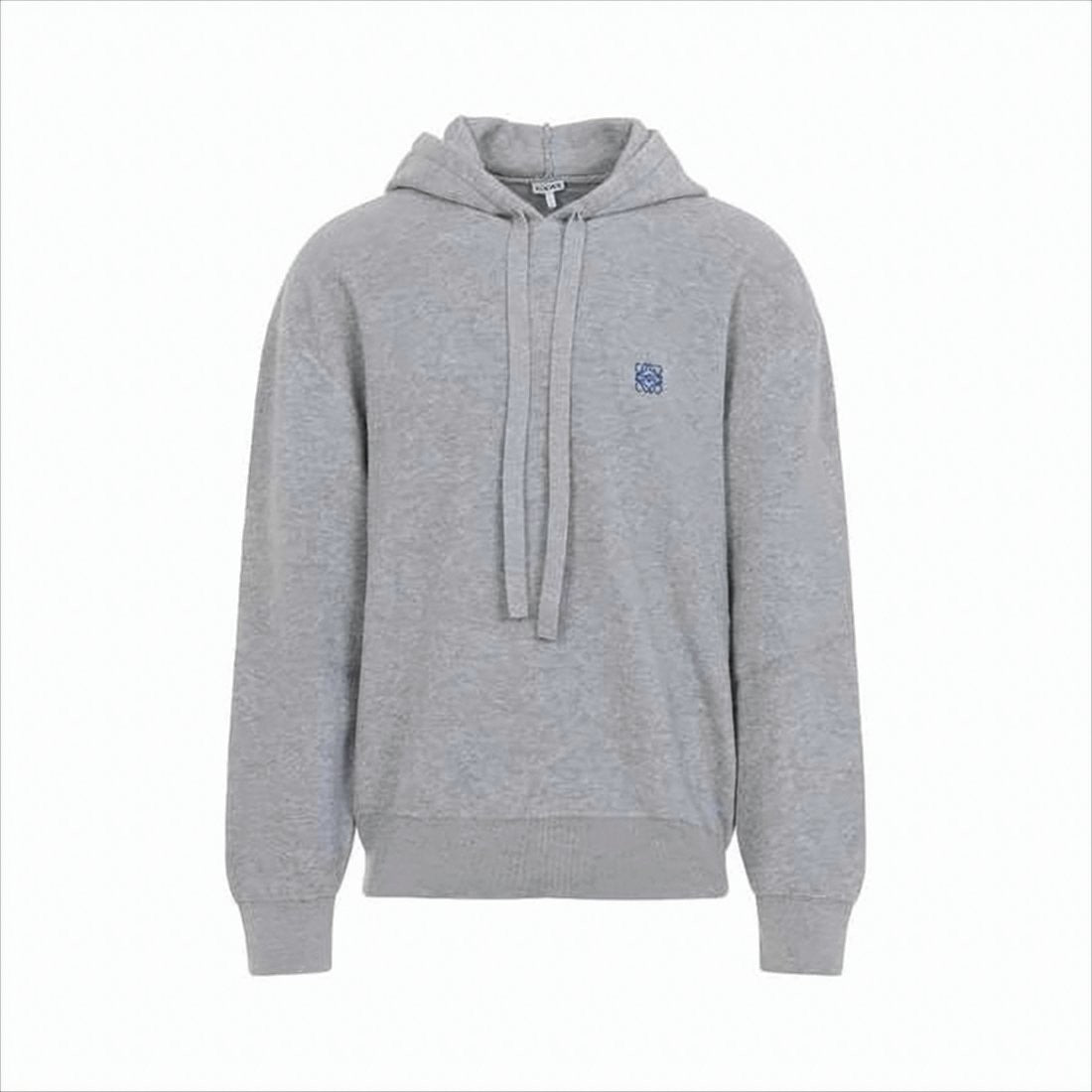 Loewe Light Grey Wool Hoodie