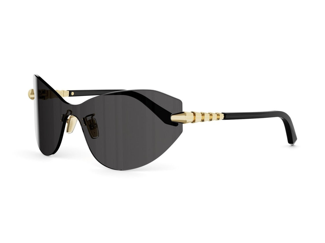 Bulgari Gold Bv40080u Oversized Shield Sunglasses