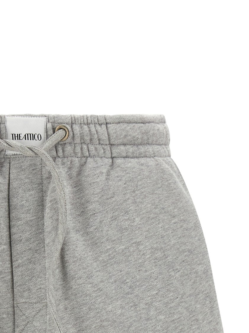 The Attico Double American Fleece Drawstring Shorts