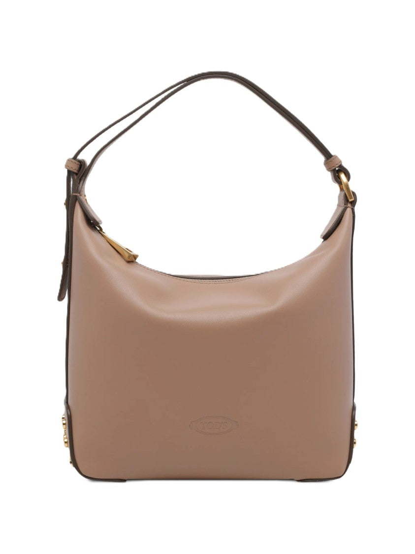 Tod's Structured Handbag With Embossed Branding And Gold-Stud Detail