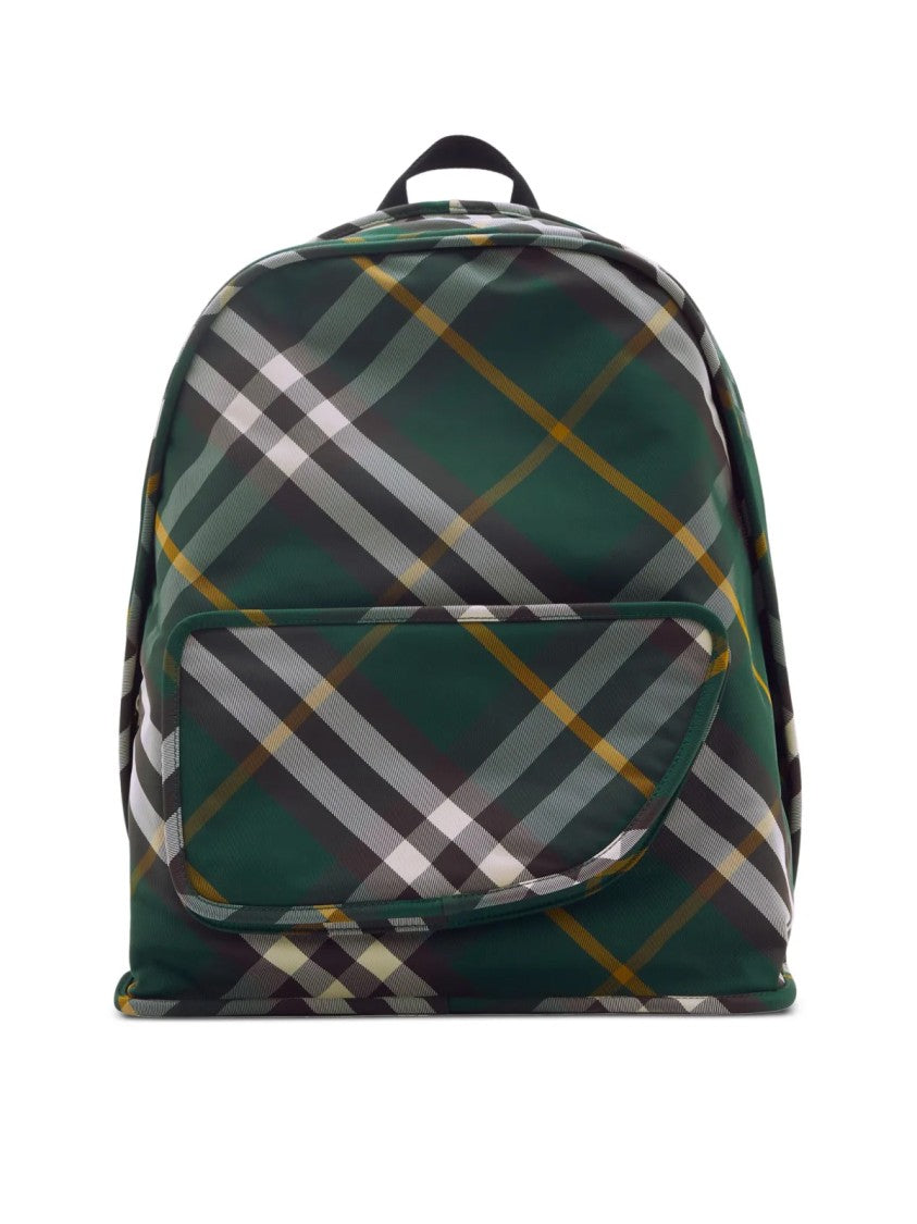 Burberry Shield Check Nylon Backpack