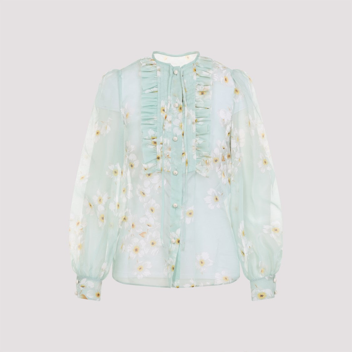 Valentino Light Blue Silk Shirt