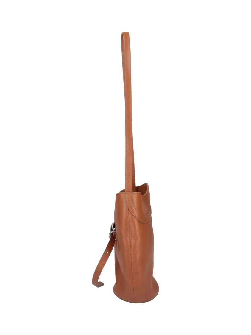 Liffner Brown Salma Suede Bucket Bag