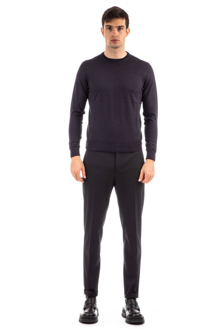 Drumohr Cashmere-Silk Crewneck Sweater