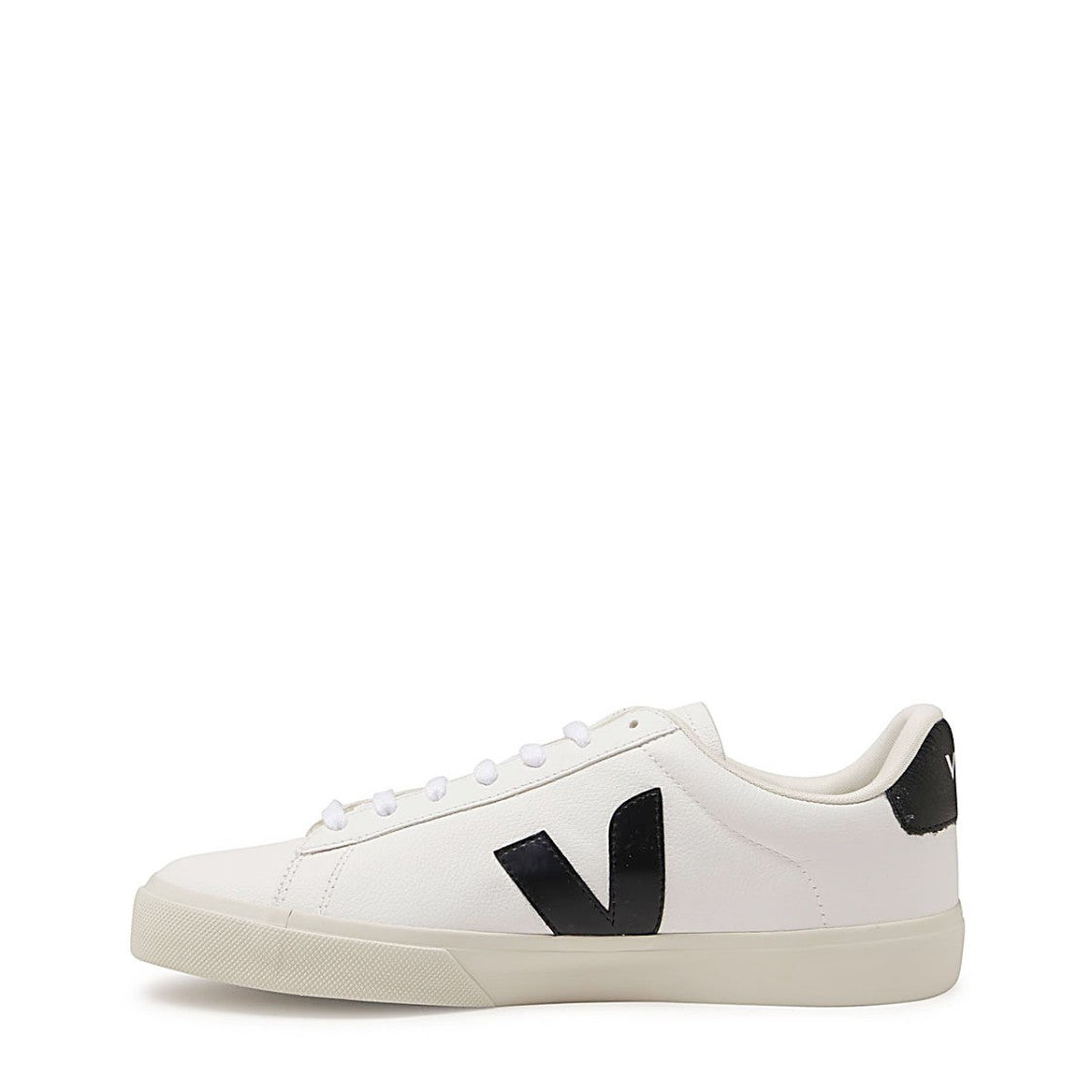 Veja Black-And-White Faux Leather Campo Sneakers