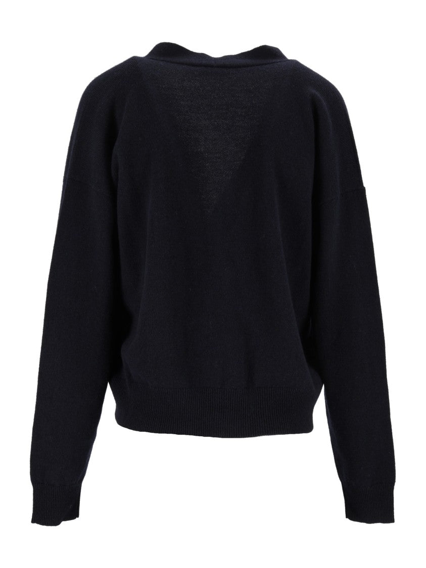 Peserico Cropped V-Neck Knit Cardigan