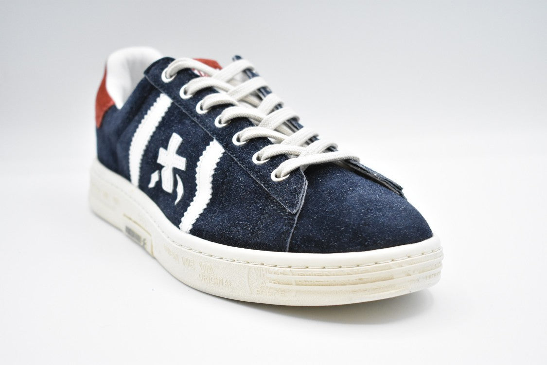 Premiata Black Suede Laced Sneakers