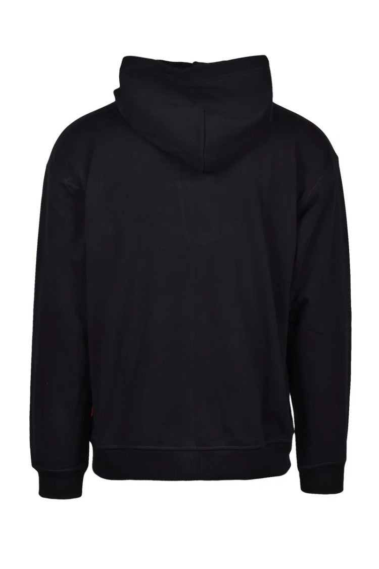 Diesel Black/Beige Cotton Polyester Men's Hoodie